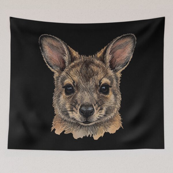Item preview, Wallaby baby, cute animal motifs designed and sold by Kirei-Lily.