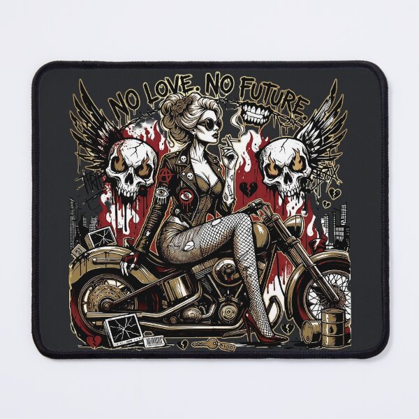 Item preview, No Future Punk Biker Woman designed and sold by Voodoo Store Paranormal Collections.