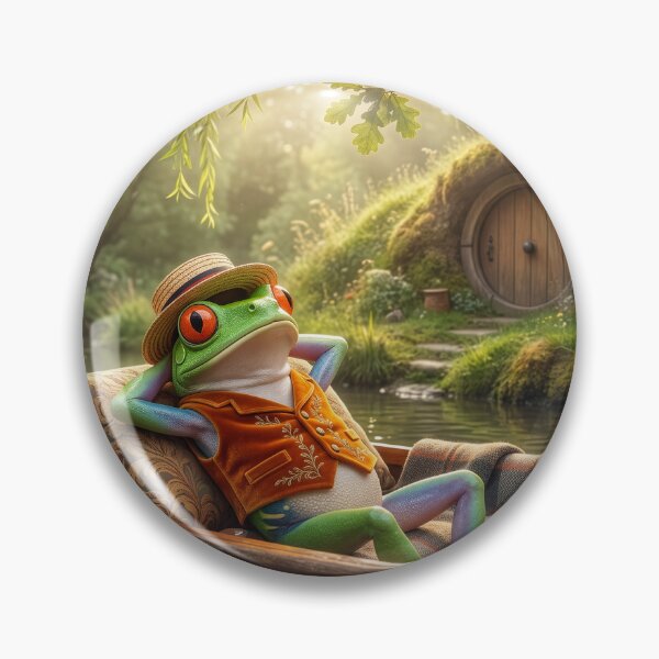 Item preview, Red-Eyed Tree Frog Drifts on the River designed and sold by Tridentulus.