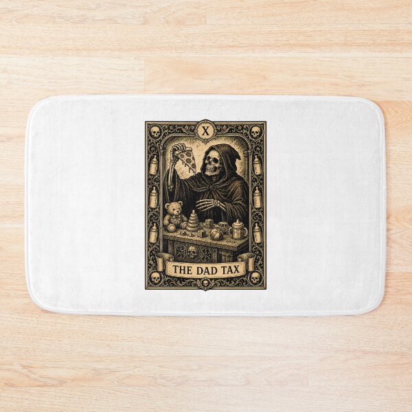 Item preview, Dad Tax Tarot Card Gothic Grim Reaper Humor designed and sold by chattsuede.