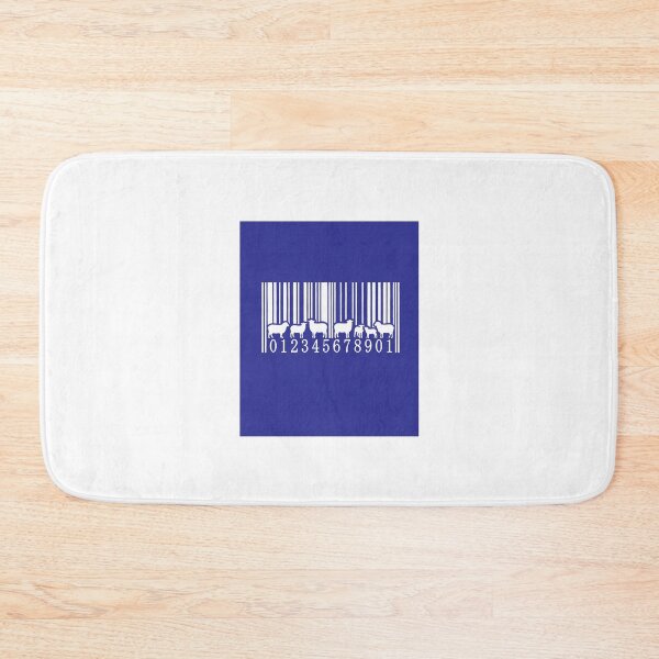Item preview, White Barcode Sheep – Funny Farm Animal Graphic Design designed and sold by Fragmented Murmurings.