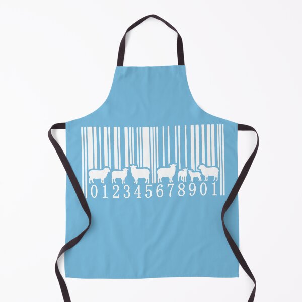 Item preview, White Barcode Sheep – Funny Farm Animal Graphic Design designed and sold by Fragmented Murmurings.