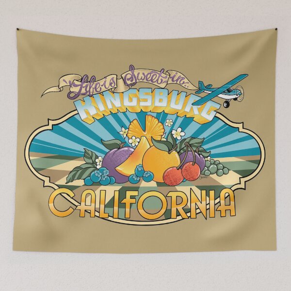 Item preview, Kingsburg, California Mural Artwork designed and sold by Chad Carter Brushworks.