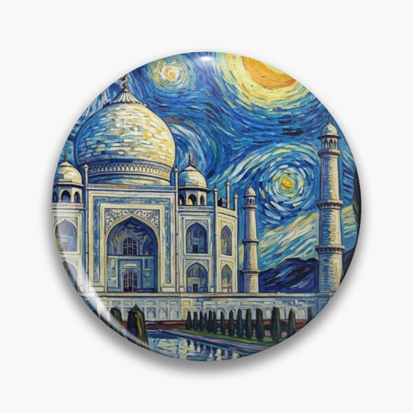 Item preview, A Starry Night Over the Taj Mahal designed and sold by NineSevenFour.