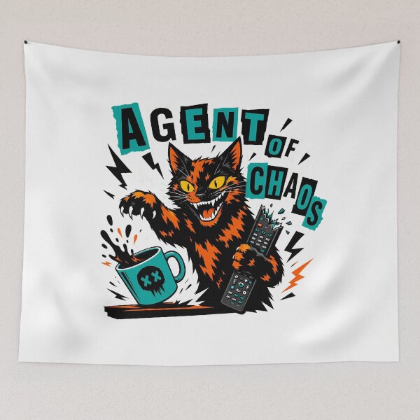 Item preview, Chaotic Tortoiseshell Feline Agent Of Chaos designed and sold by chattsuede.