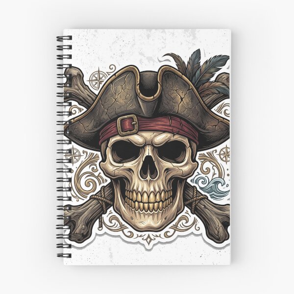 Item preview, Vintage Pirate Skull Sticker | Jolly Roger Skeleton Pirate Captain Gothic Adventure Design designed and sold by MAStrends.