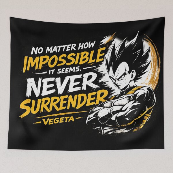 Item preview, Never Surrender – Inspirational Motivation Typography designed and sold by ArtisticHeart21.