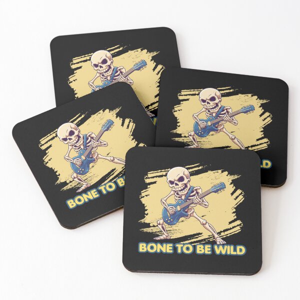Item preview, Bone To Be Wild Skeleton Guitar T-Shirt, Funny Skeleton Guitarist, Rock Music Skull, Guitar Player Gift, Heavy Metal Humor, Halloween Skeleton Design designed and sold by Ecocrushstudio.