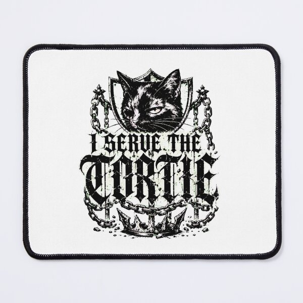 Item preview, I Serve The Tortie Gothic Metal Shield designed and sold by chattsuede.