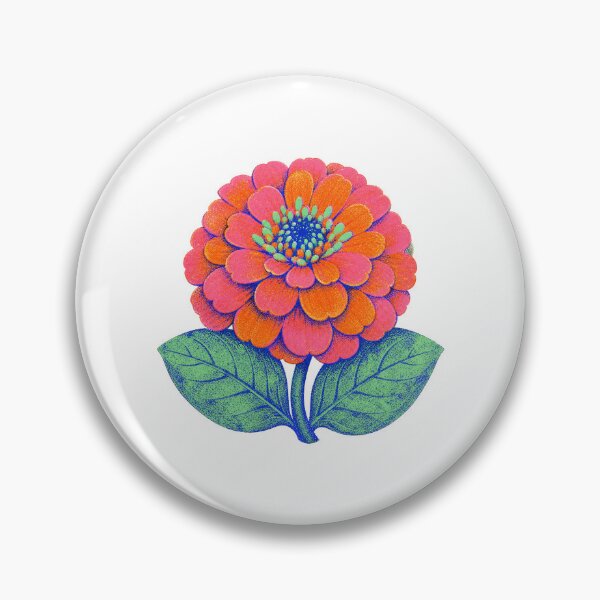 Item preview, Tangerine Zinnia Burst designed and sold by The-Art-of-D.