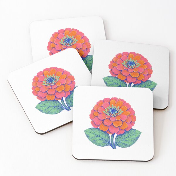 Item preview, Tangerine Zinnia Burst designed and sold by The-Art-of-D.