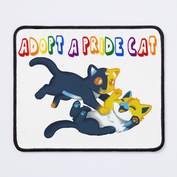 Item preview, Adopt A Pride Cat — Aroace designed and sold by HistoryHounds.