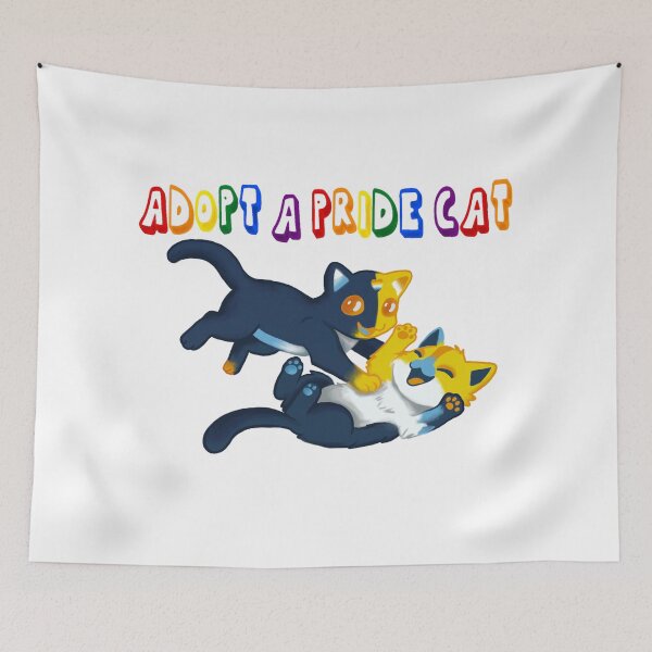Item preview, Adopt A Pride Cat — Aroace designed and sold by HistoryHounds.