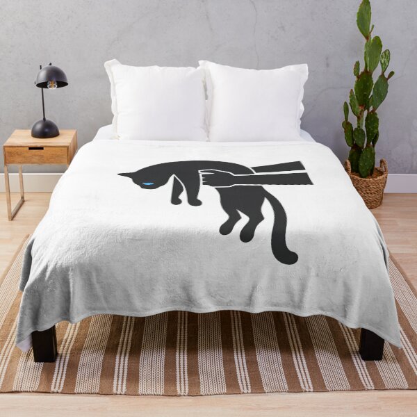 Item preview, Liquid Black Kitty Silhouette With Glowing Eye designed and sold by chattsuede.
