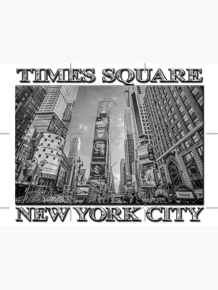 Times Square Hustle B&W by RayW
