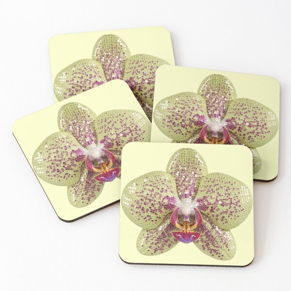 Item preview, Green Disco Orchid designed and sold by Eleanor Reyelt Art.