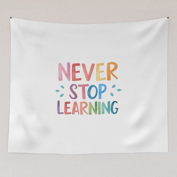 Item preview, Never stop learning designed and sold by nimmitrends.