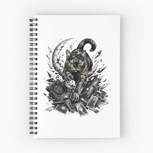 Item preview, Witch's Familiar Pentagram Gothic Occult Tarot Feline designed and sold by chattsuede.