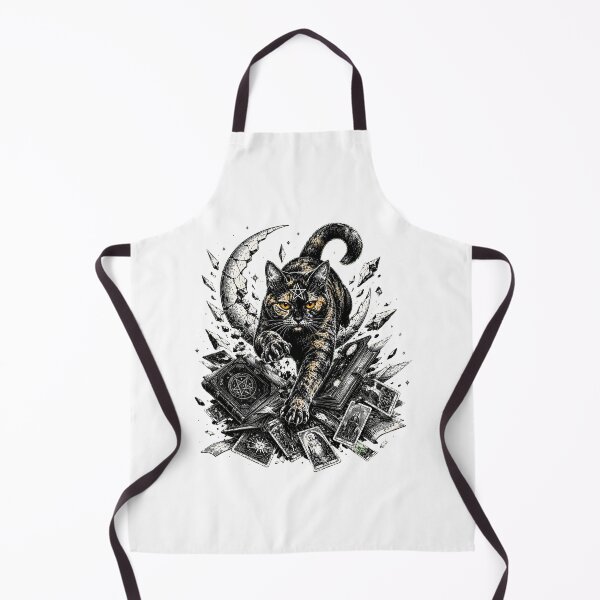 Item preview, Witch's Familiar Pentagram Gothic Occult Tarot Feline designed and sold by chattsuede.