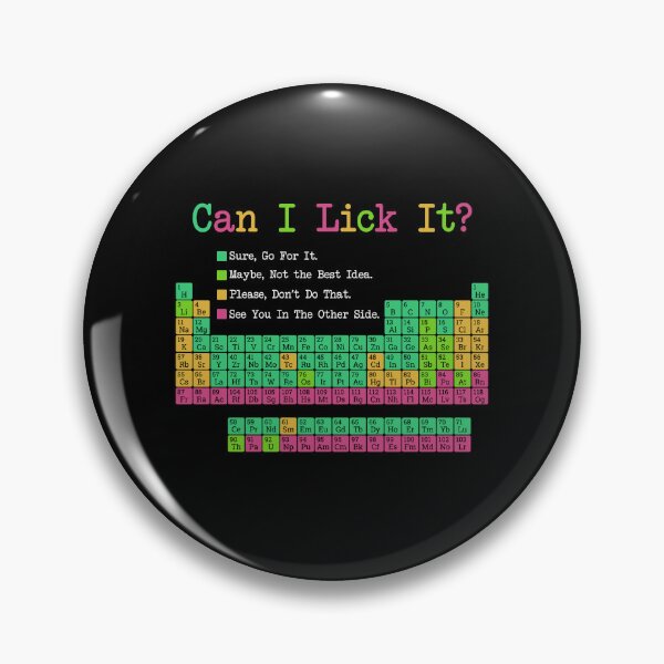 Item preview, Can I Lick It Periodic Table Funny Chemistry Chart designed and sold by Krasnovaovaova.
