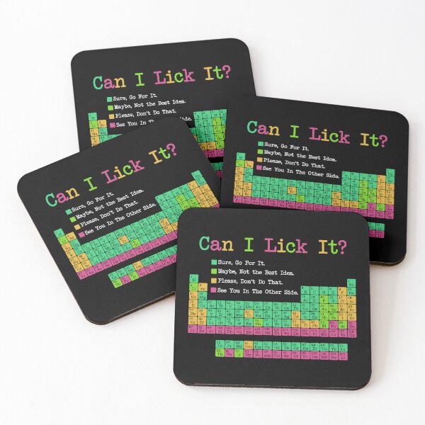Item preview, Can I Lick It Periodic Table Funny Chemistry Chart designed and sold by Krasnovaovaova.