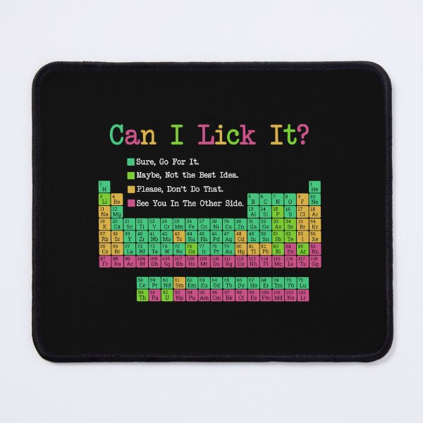 Item preview, Can I Lick It Periodic Table Funny Chemistry Chart designed and sold by Krasnovaovaova.