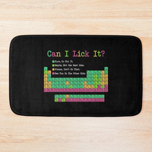 Item preview, Can I Lick It Periodic Table Funny Chemistry Chart designed and sold by Krasnovaovaova.