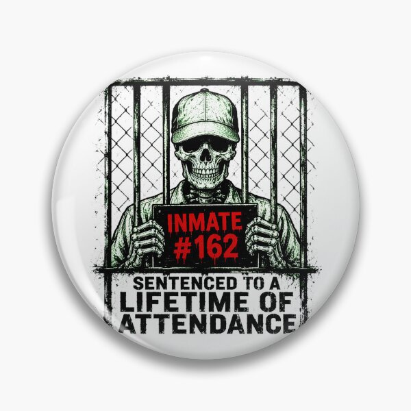 Item preview, Sentenced To Attendance Skull Mugshot Dark Humor designed and sold by chattsuede.
