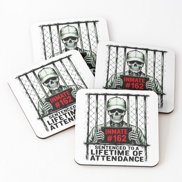Item preview, Sentenced To Attendance Skull Mugshot Dark Humor designed and sold by chattsuede.