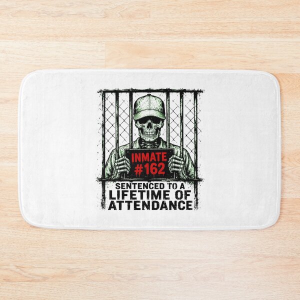 Item preview, Sentenced To Attendance Skull Mugshot Dark Humor designed and sold by chattsuede.