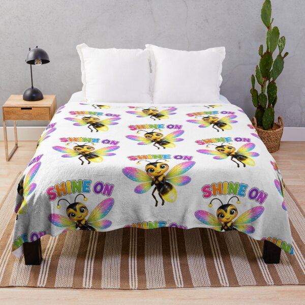 Item preview, Cute Firefly Shine On Inspirational Rainbow Wings Illustration designed and sold by RoPrincess.