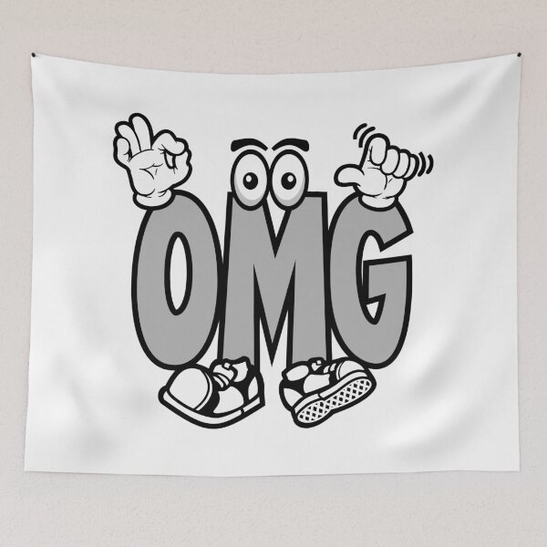 Item preview, OMG  - UNIVERSAL Graffitti Character Bold Retro designed and sold by NFTWords.