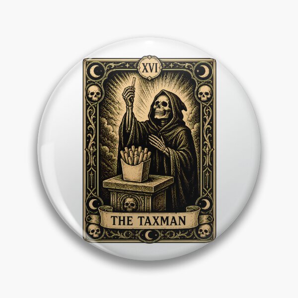 Item preview, Fry Tax Tarot Card Gothic Reaper Fries Humor designed and sold by chattsuede.