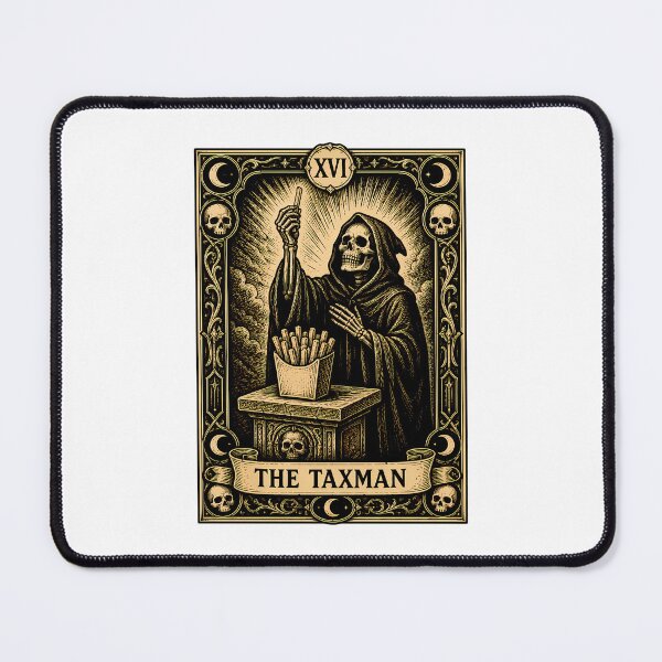 Item preview, Fry Tax Tarot Card Gothic Reaper Fries Humor designed and sold by chattsuede.