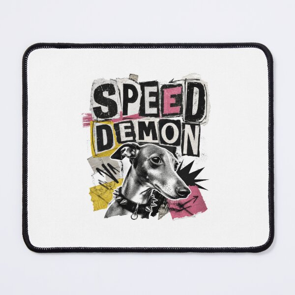 Item preview, Speed Demon Italian Greyhound Punk Dog Design designed and sold by AntiqueImages.