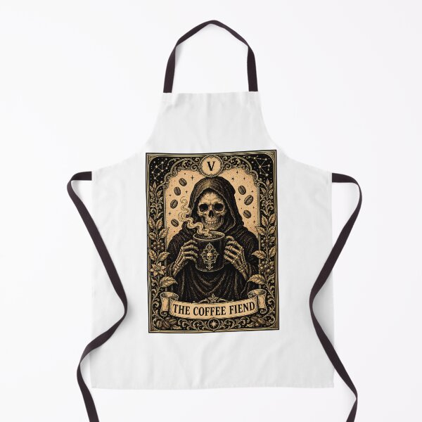 Item preview, Coffee Fiend Tarot Card Gothic Grim Reaper designed and sold by chattsuede.