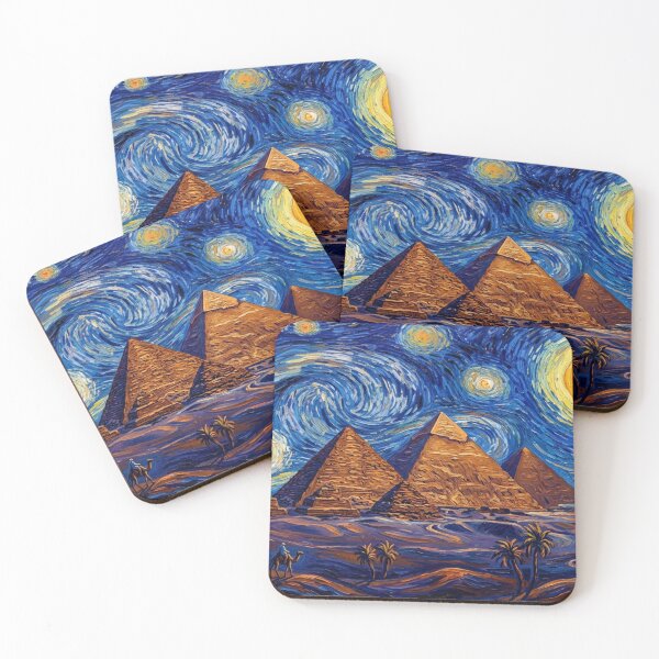 Item preview, A Starry Night Over the Pyramids of Giza designed and sold by NineSevenFour.