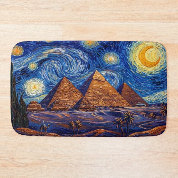 Item preview, A Starry Night Over the Pyramids of Giza designed and sold by NineSevenFour.