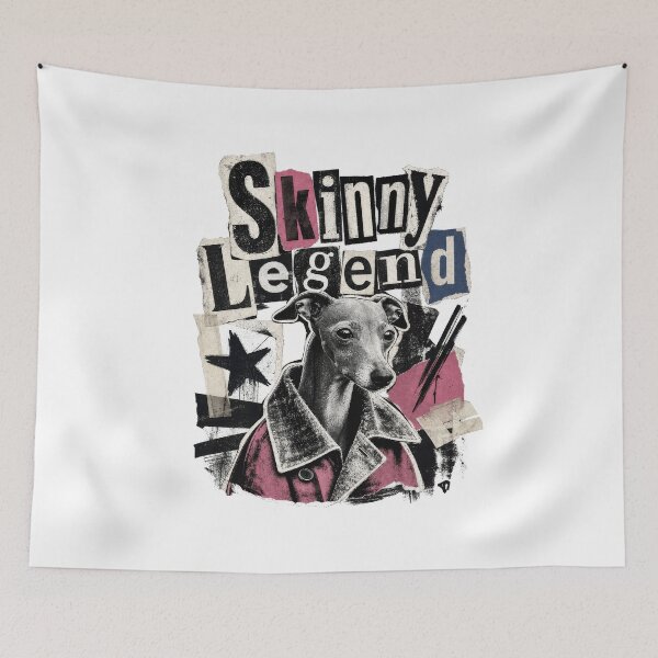 Item preview, Skinny Legend Italian Greyhound Dog Art designed and sold by AntiqueImages.