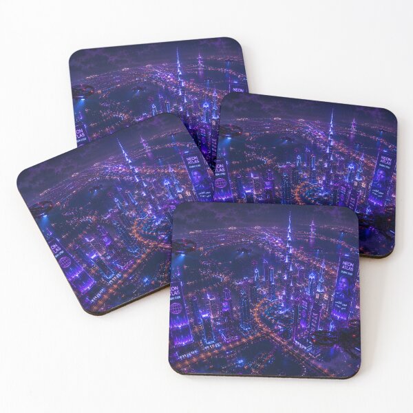Item preview, Dubai 2150 | Futuristic Burj Khalifa | Cyberpunk Skyline designed and sold by NSAstore.