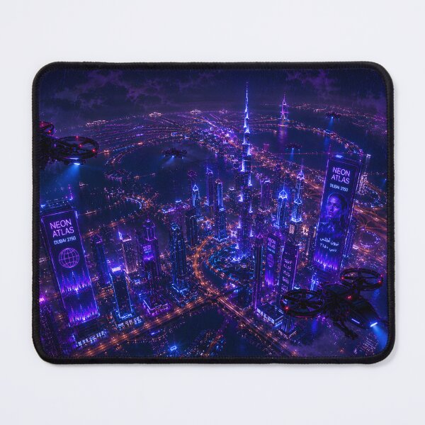 Item preview, Dubai 2150 | Futuristic Burj Khalifa | Cyberpunk Skyline designed and sold by NSAstore.