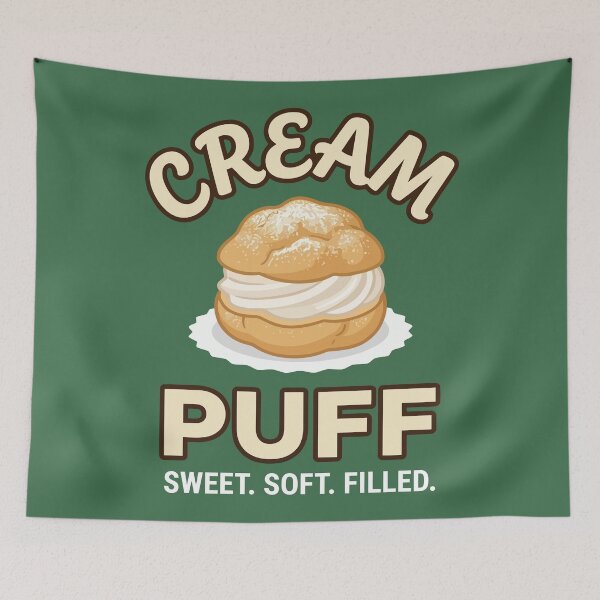 Item preview, Cream Puff Sweet Soft Filled Bakery Dessert designed and sold by Amir Faysal.