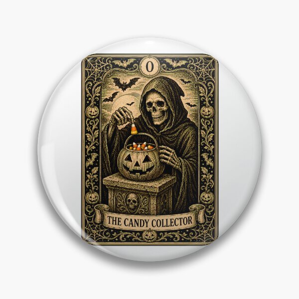 Item preview, Candy Collector Tarot Card Gothic Engraving Halloween designed and sold by chattsuede.