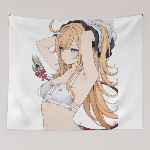 Item preview, Escoffier Holding Spear Genshin Impact designed and sold by KomiArts.