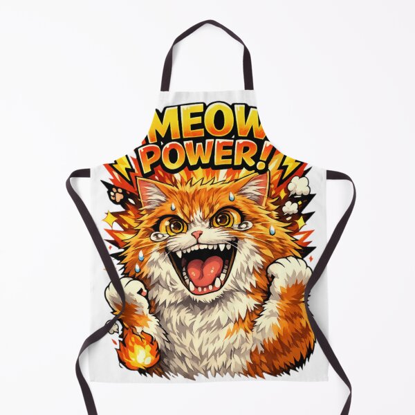 Item preview, Meow Power Angry Orange Cat designed and sold by IMOBILYARI VibeCore.