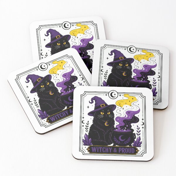 Item preview, Non Binary Witch Cat Witchy And Proud designed and sold by chattsuede.