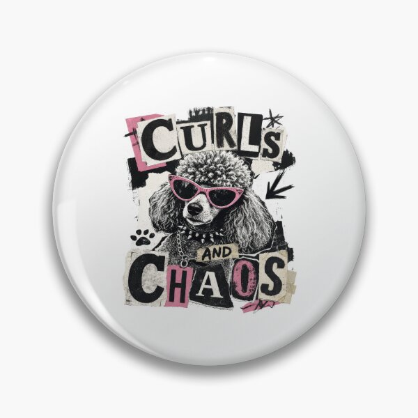 Item preview, Sassy Poodle Curls and Chaos Dog Lover designed and sold by AntiqueImages.