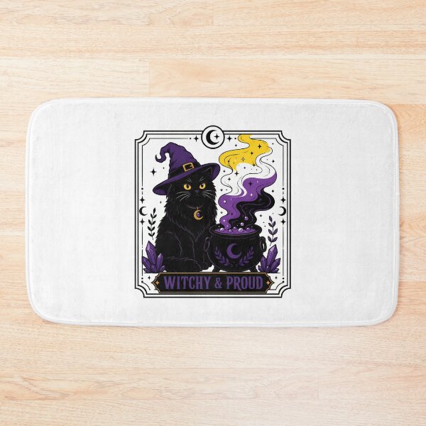 Item preview, Non Binary Witch Cat Witchy And Proud designed and sold by chattsuede.