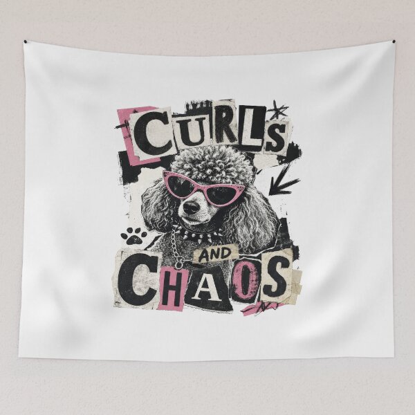 Item preview, Sassy Poodle Curls and Chaos Dog Lover designed and sold by AntiqueImages.