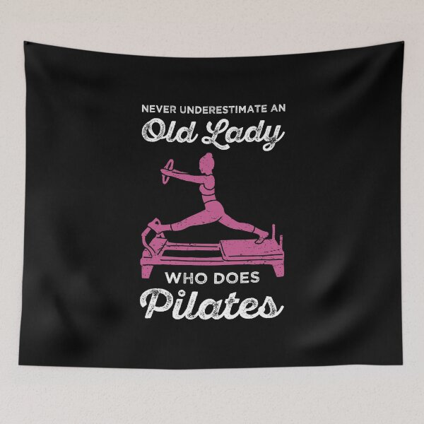 Item preview, Never Underestimate An Old Woman Who Does Pilates II designed and sold by Lemon Pepper.